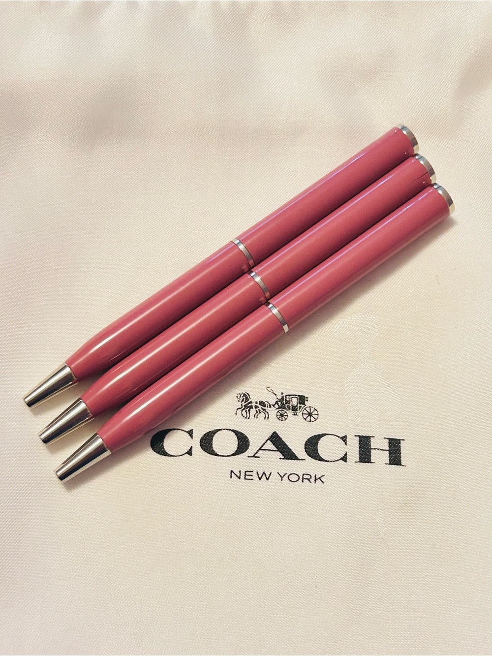 Coach Pink Pens Keychain/ Bag Charm (PRICE FOR ONE)